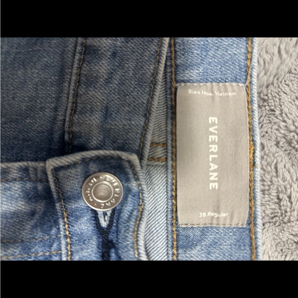 NWOT women’s EVERLANE High Waist Debim Light Straight Leg Jeans size 28 - Picture 4 of 12
